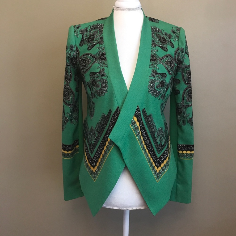 COPY - BCBGMAXAZRIA "Abree" kelly green printed b…